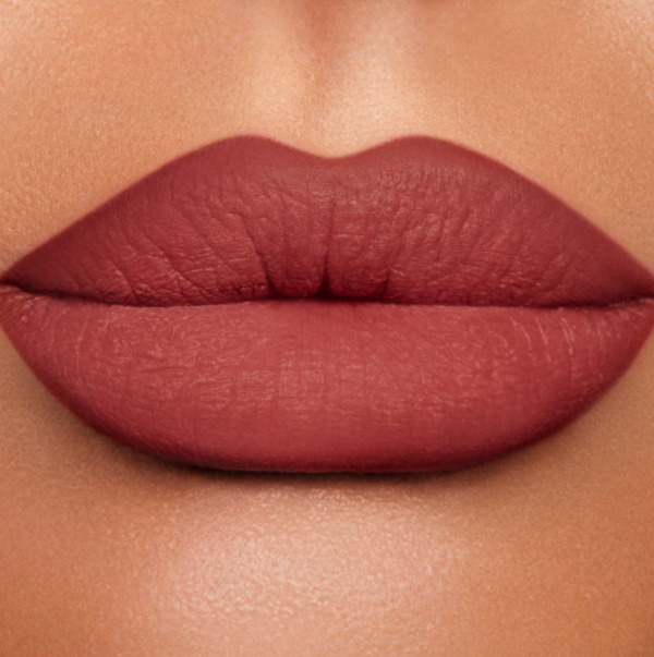Model's lips wearing Charlotte Tilbury Lip Cheat Crazy in Love