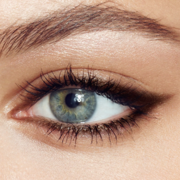 Close up of model's eye wearing Charlotte Tilbury Classic Brown Eyeliner